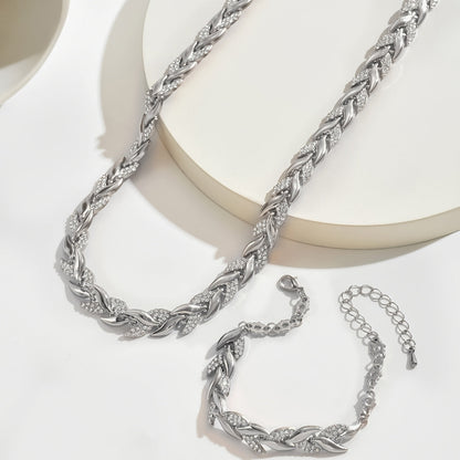 Claudine | Collar y Pulsera de cola de pez hecho a mano