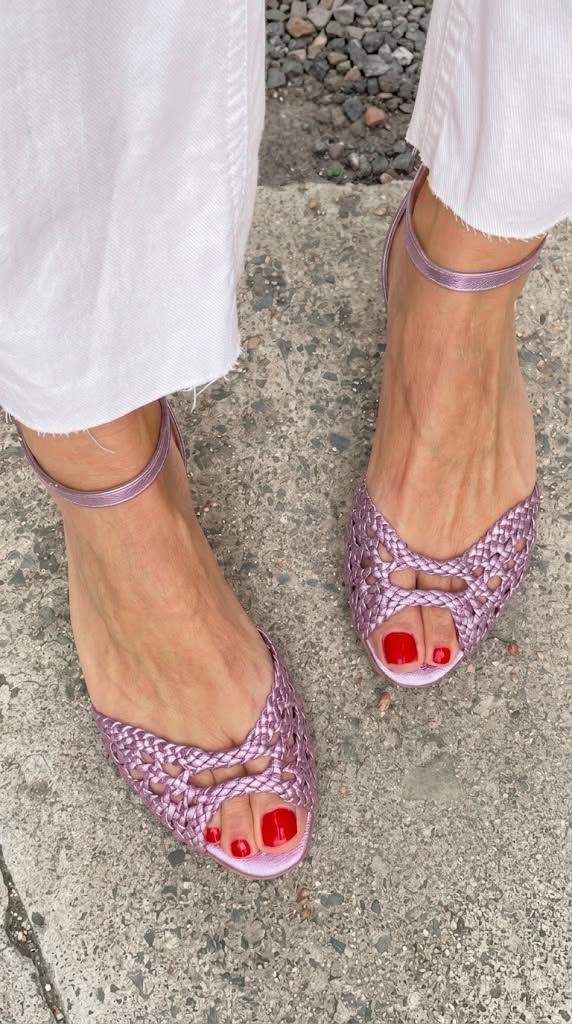 Soledad | Sandalias Doradas Trenzadas