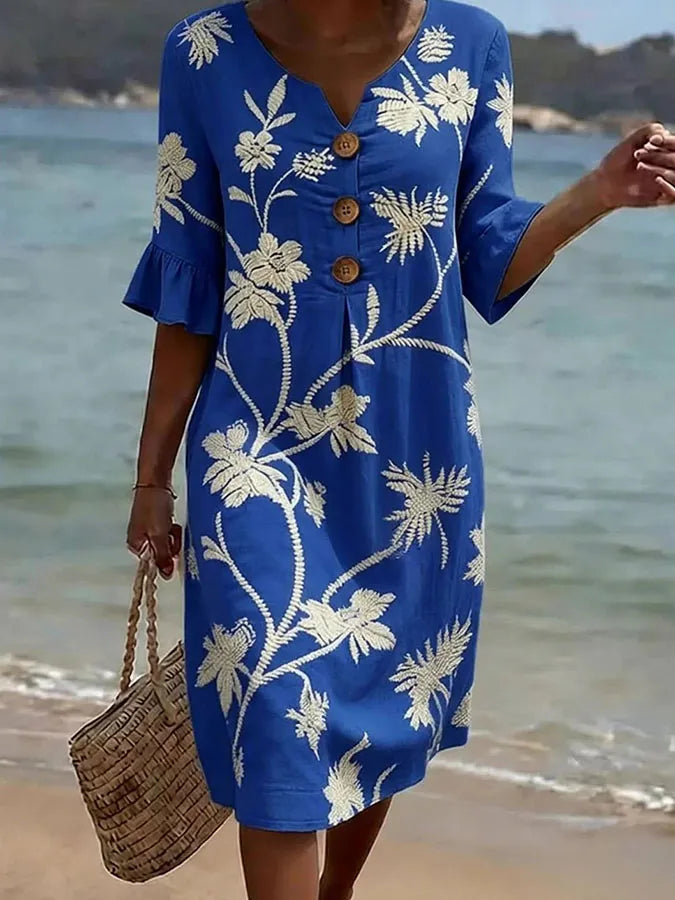 Emma-Érica | informal de mujer con estampado floral.