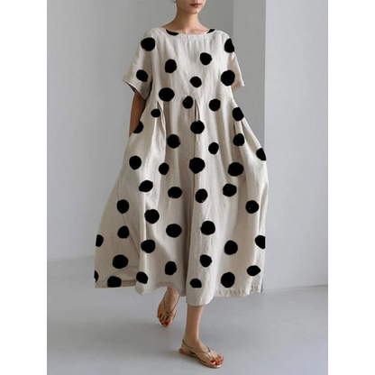 Margarida | Vestido Amplio Floral Blanco