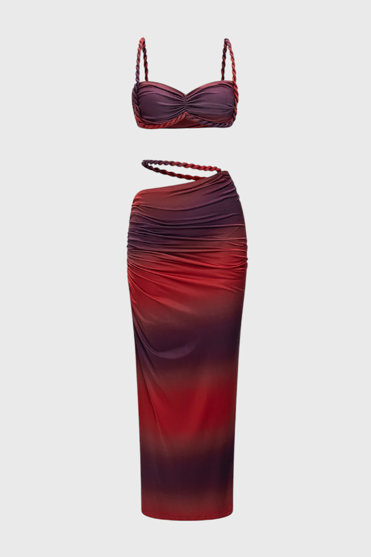 Estela | Conjunto de Falda Sin Espalda