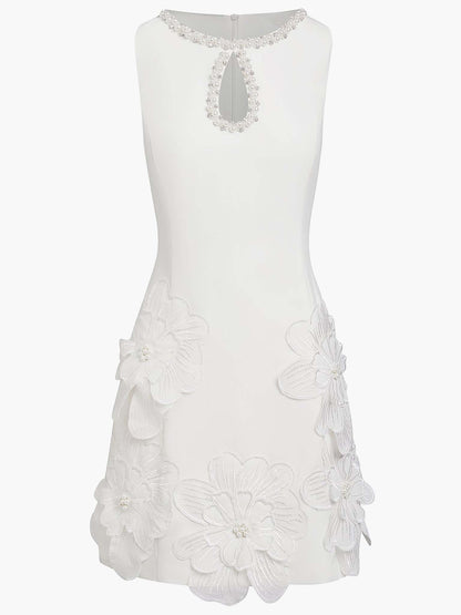 Adalia | Vestido Mini Elegante Sin Mangas con Recorte
