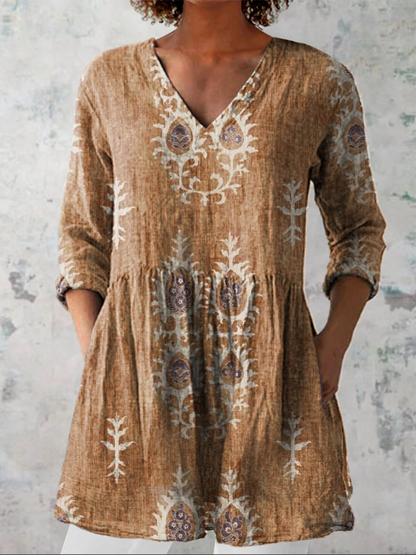 Elisa | Blusa Túnica con Escote en V