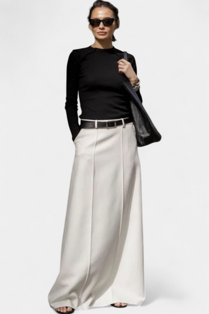 Ada | Falda H-Line Lisa con Estilo Urbano Moderno