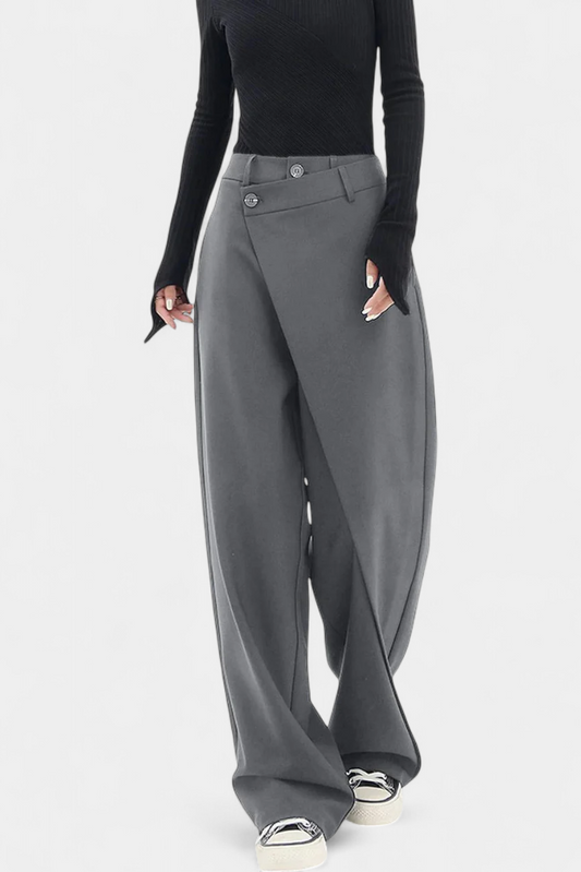 Oaklyn | Pantalones Rectos con Drapado Moderno
