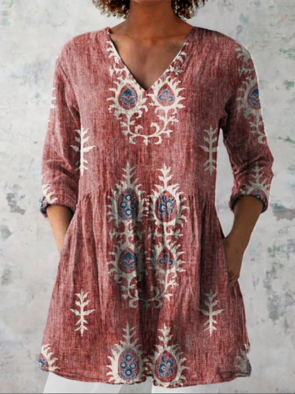Elisa | Blusa Túnica con Escote en V