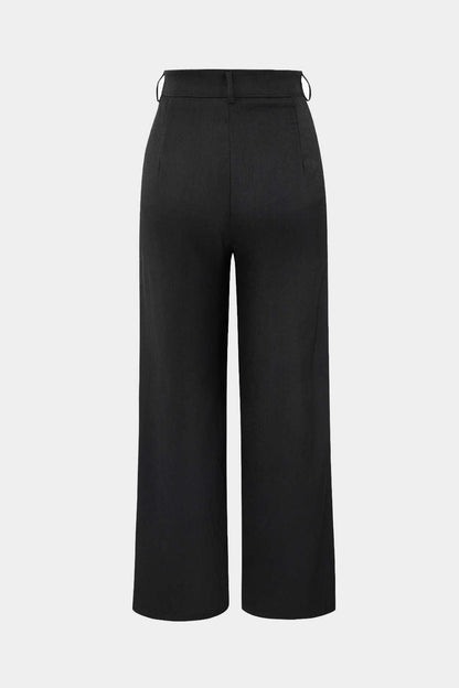 Oaklyn | Pantalones Rectos con Drapado Moderno
