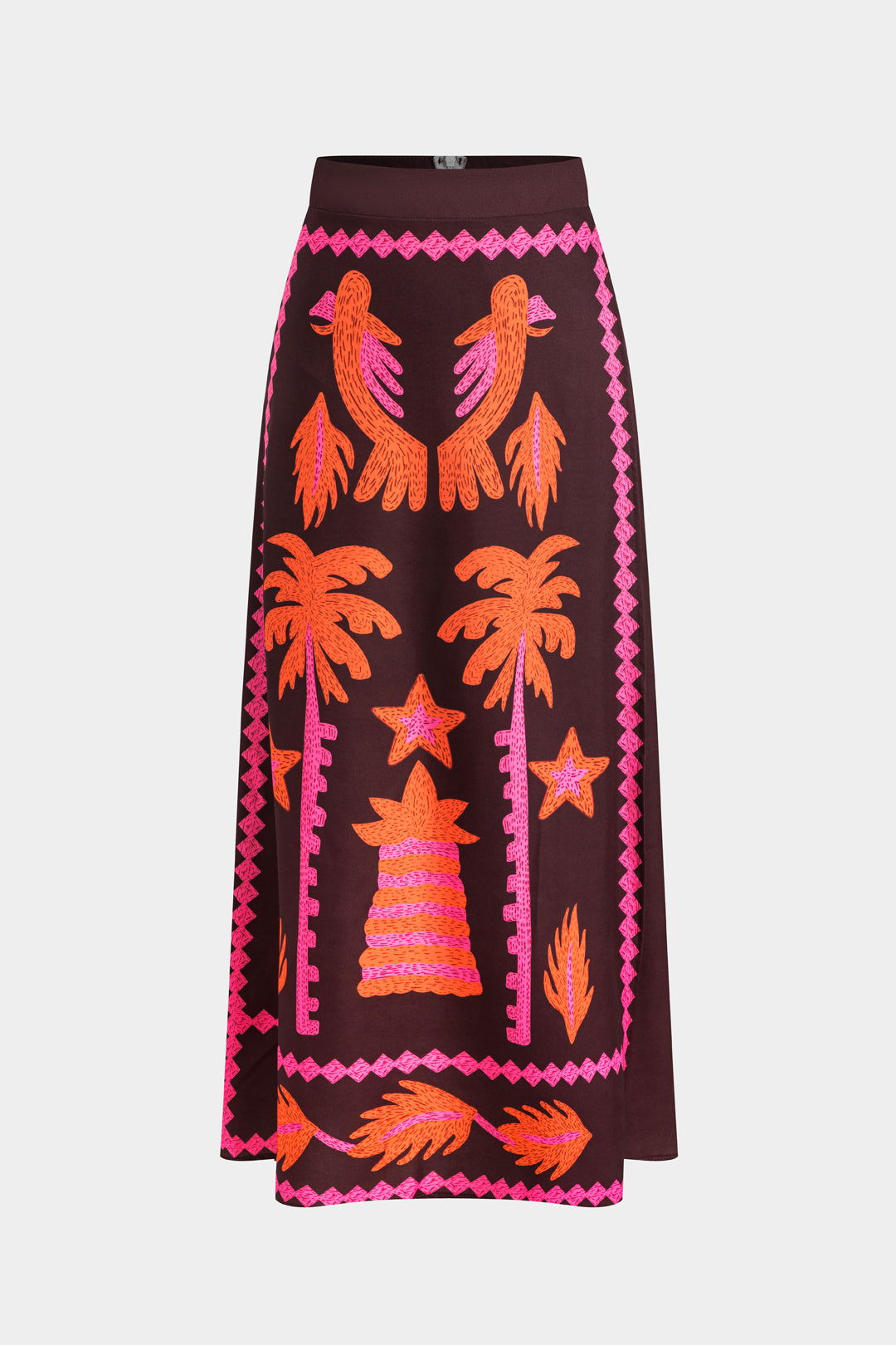 Melissa-Eva | Conjunto de Top y Falda Recortada Coconut Palm