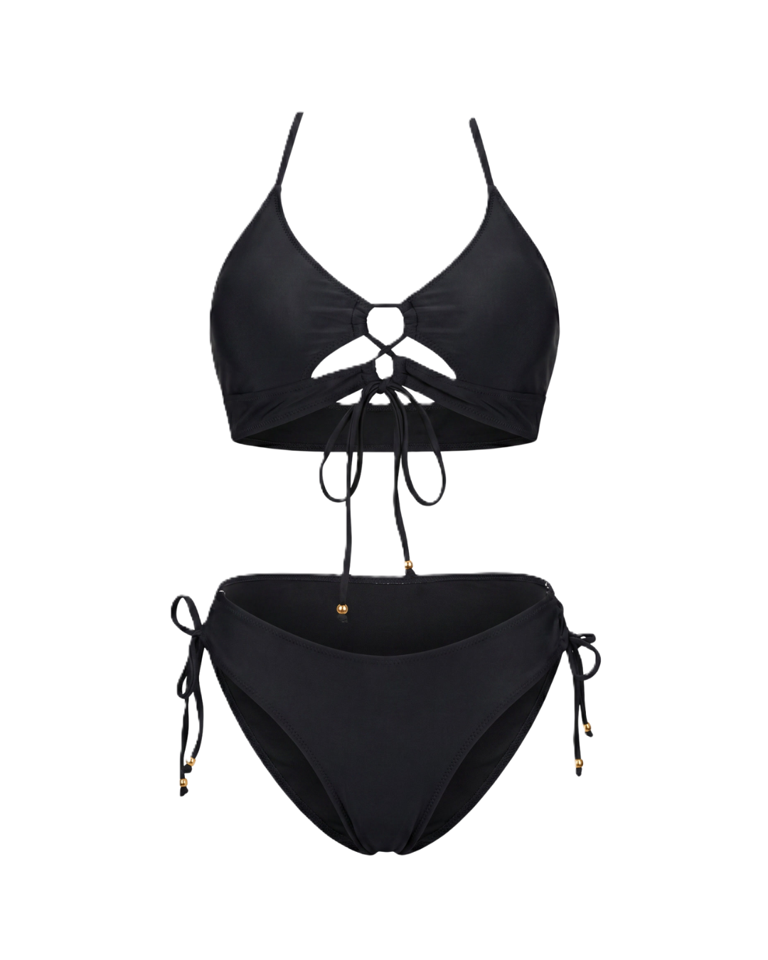 Casiana | Bikini con lazada frontal y estampado animal print