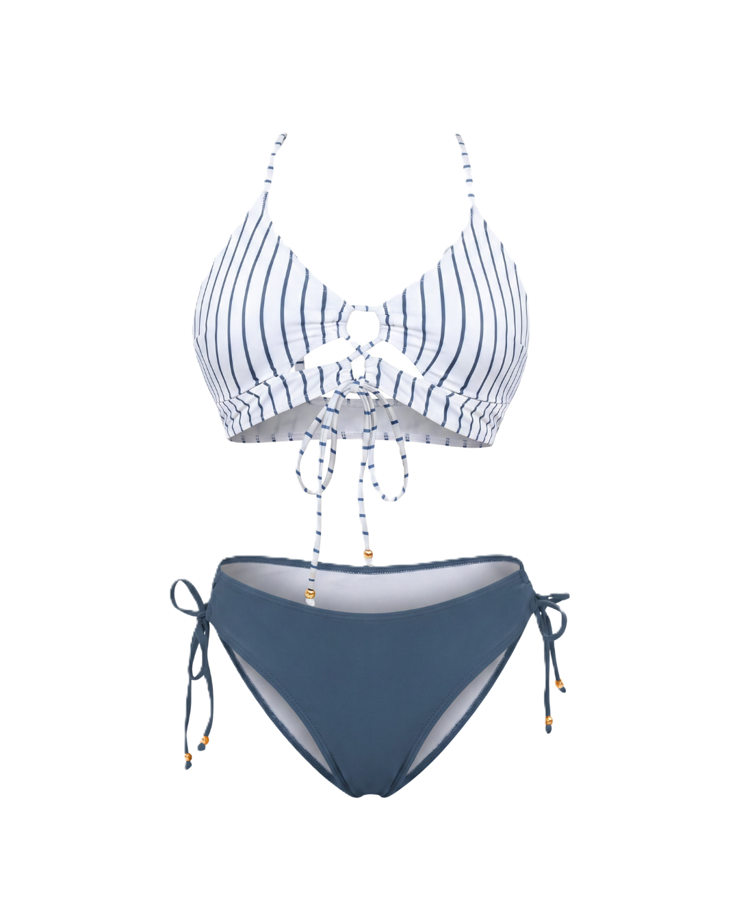 Casiana | Bikini con lazada frontal y estampado animal print
