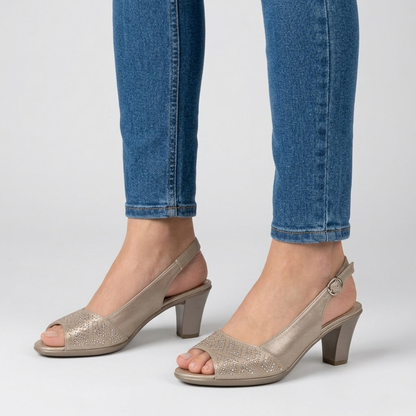 Paloma | Sandalia de Tacón Cómoda