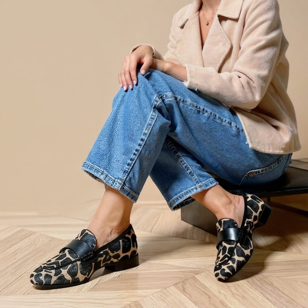 Felicia | Mocasines de mujer con estampado animal