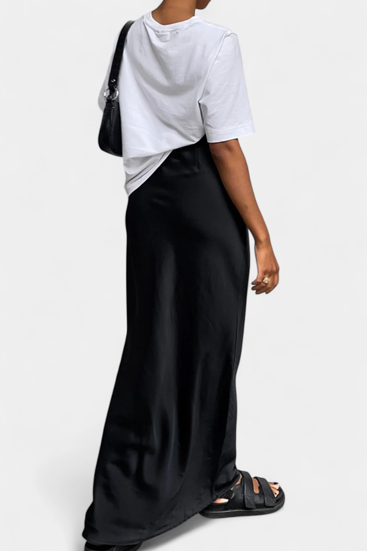Yésica | Falda Maxi Utility de Diseño Liso y Estilo Pulido
