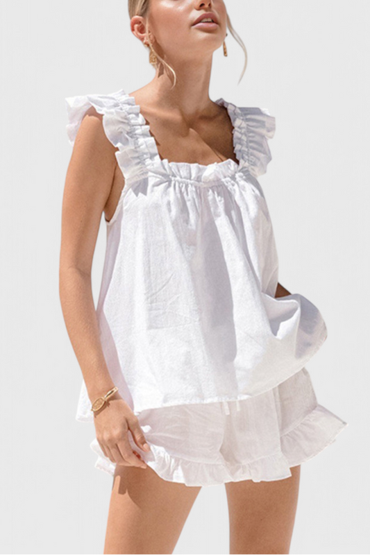 Victoria | Conjunto de Lounge con Volantes