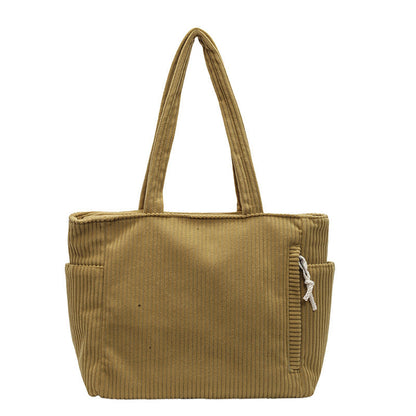 Tilda | Bolsa de hombro acanalada con detalle de cordón