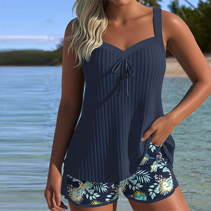 Rocío | Tankini a rayas con braguita de dos piezas
