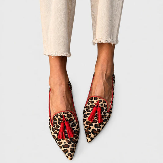 Edelmira | Bailarina Leopardo Lazo Rojo