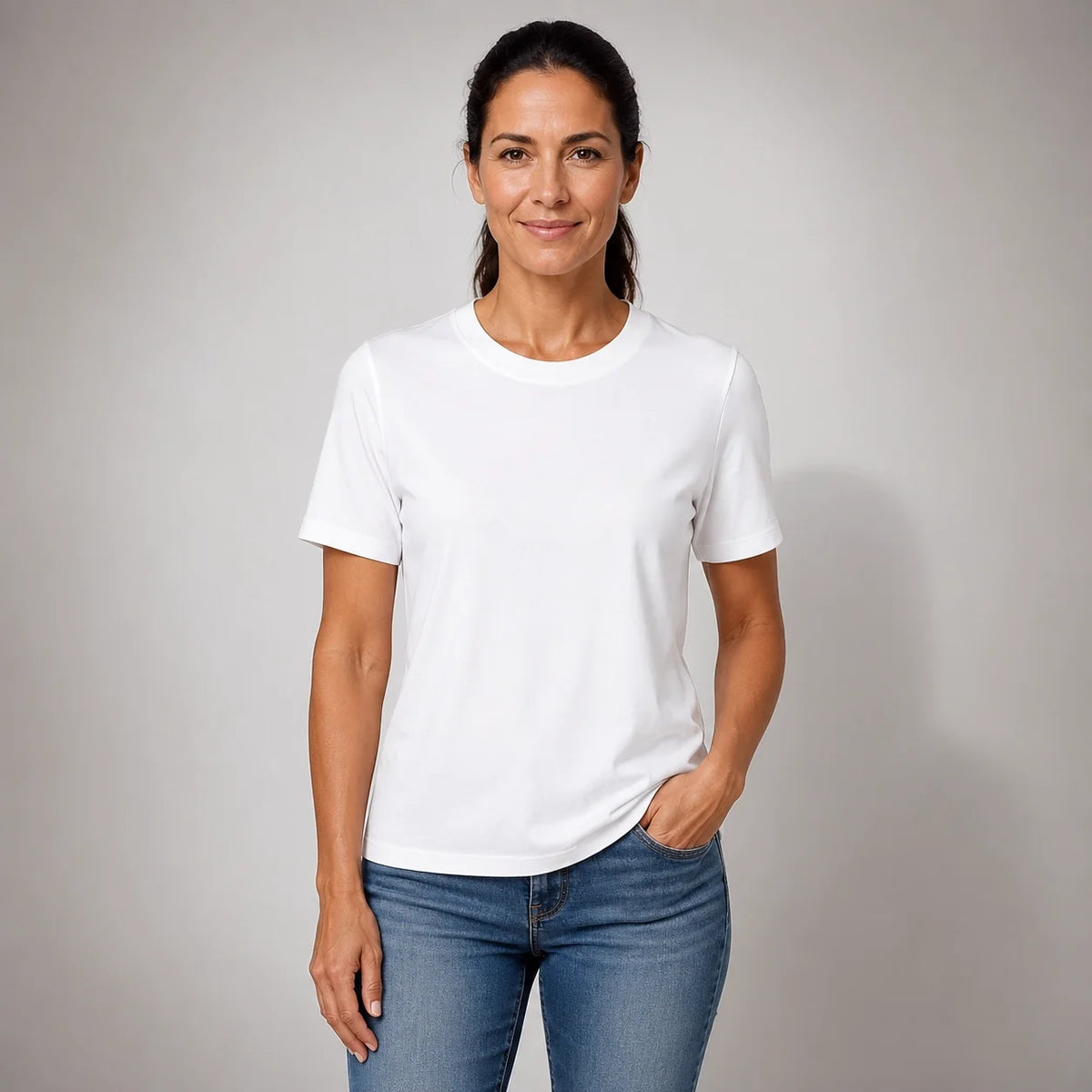 Josefa | Camiseta Básica de Color Liso