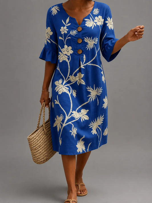 Emma-Érica | informal de mujer con estampado floral.