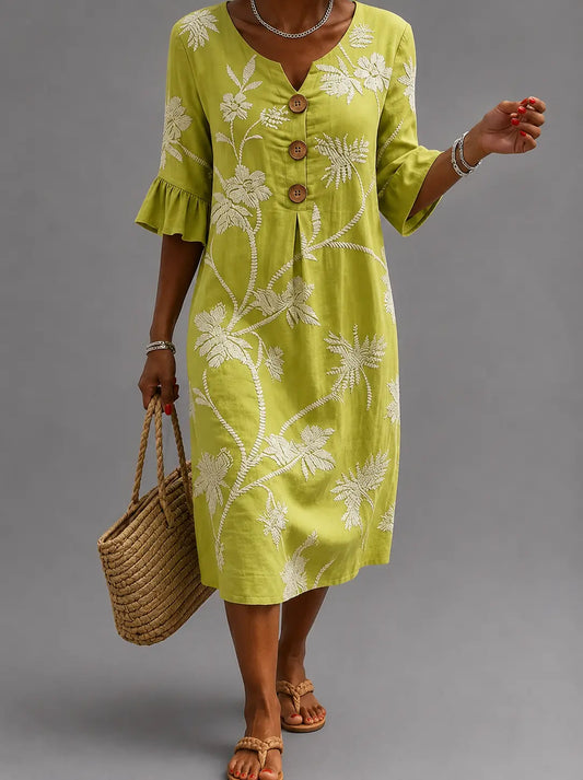 Rafaela-Íris | informal de mujer con estampado floral.
