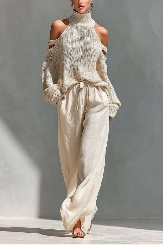 Malena | Conjunto de tendencia en punto y lino