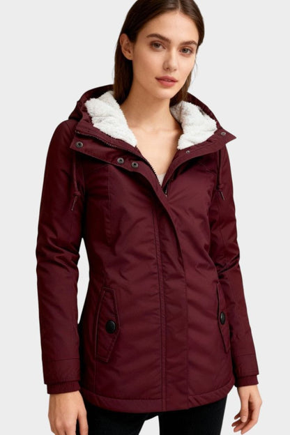 Adelia | Chaqueta otoñal larga de felpa