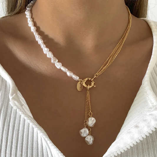 Ángela | elegante de perlas