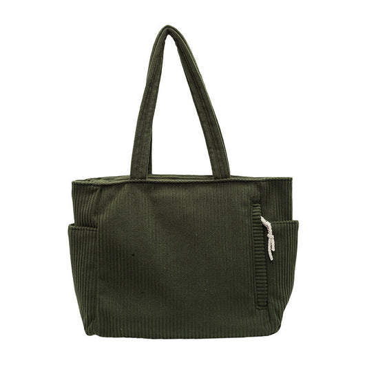 Tilda | Bolsa de hombro acanalada con detalle de cordón