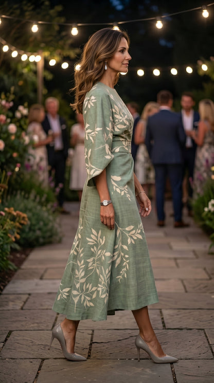 Eden | Vestido Floral de Cintura Alta