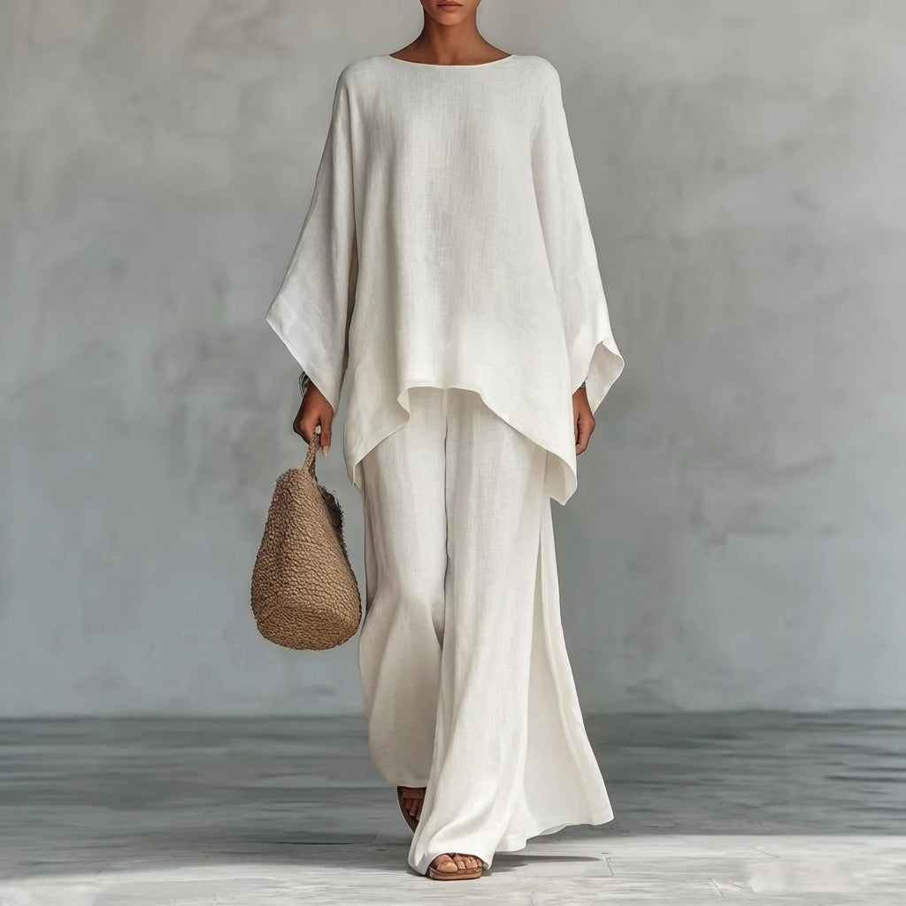 Sol | Conjunto de Dos Piezas con manga larga y pantalón ancho