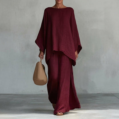 Sol | Conjunto de Dos Piezas con manga larga y pantalón ancho