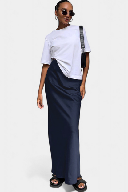 Yésica | Falda Maxi Utility de Diseño Liso y Estilo Pulido