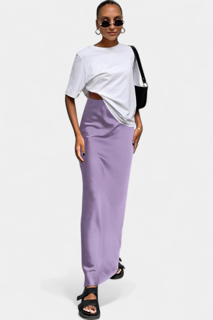 Yésica | Falda Maxi Utility de Diseño Liso y Estilo Pulido