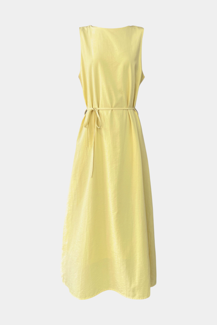 Rosetta | Vestido Suave sin Mangas con Lazo Ajustable