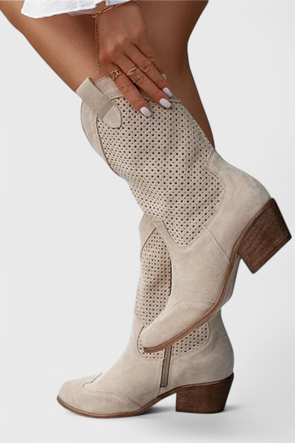 Annalla | Botas de Vaquero Modernas con Cremallera Lateral