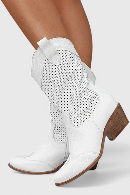 Annalla | Botas de Vaquero Modernas con Cremallera Lateral