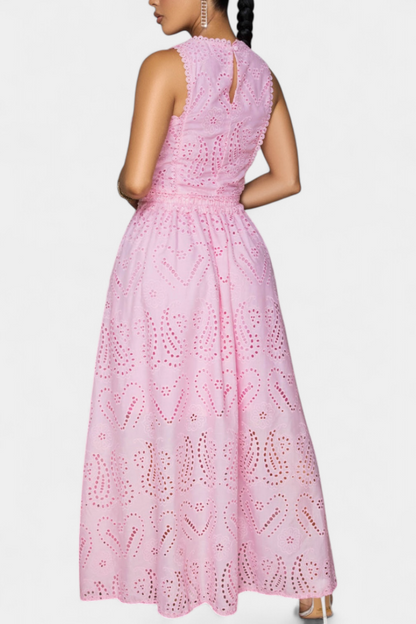 Danitza | Conjunto Romántico de Encaje Floral Calado
