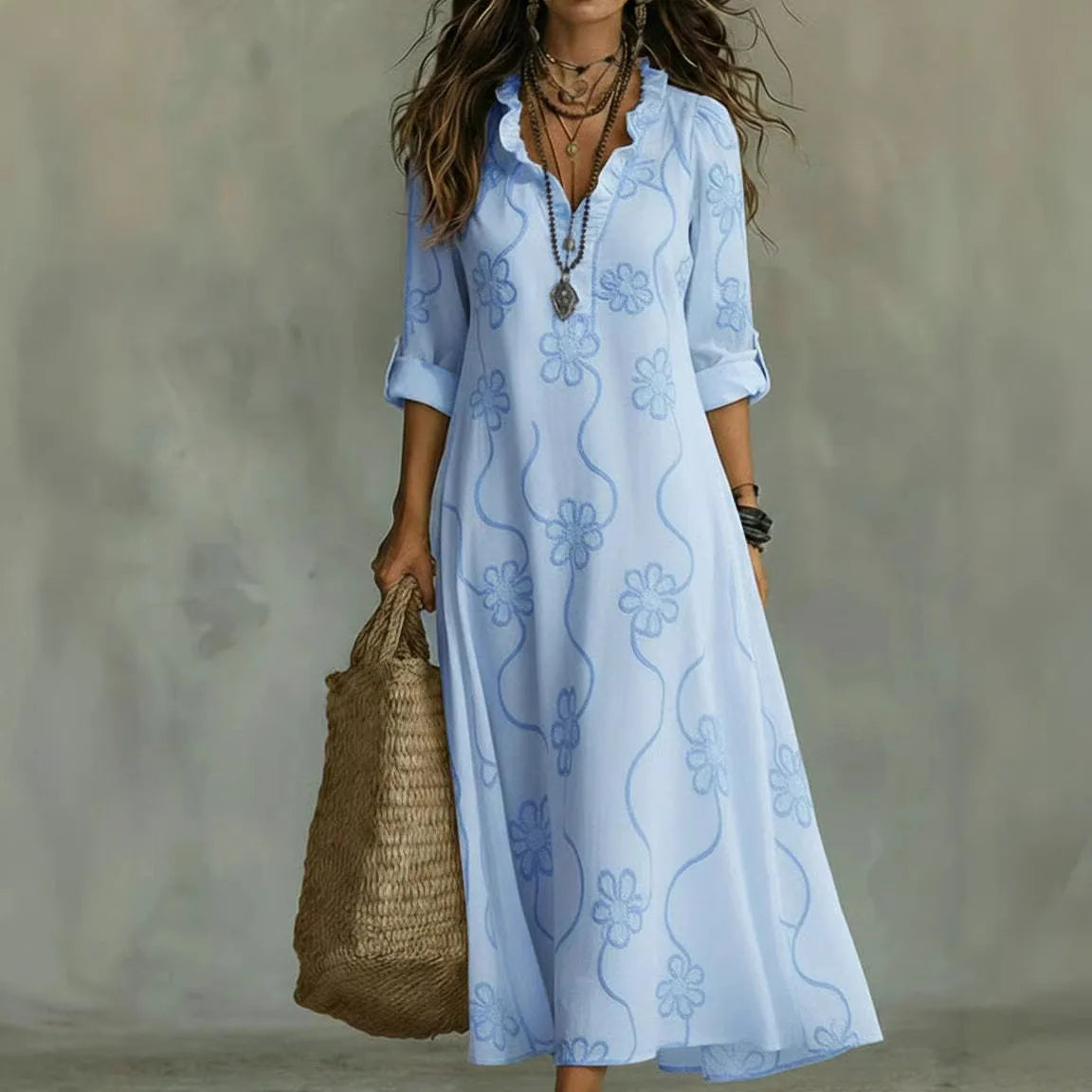 Esther | Vestido Largo Fluido