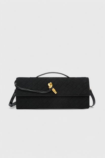 Melanie | Bolso de Hombro Clásico de Ante