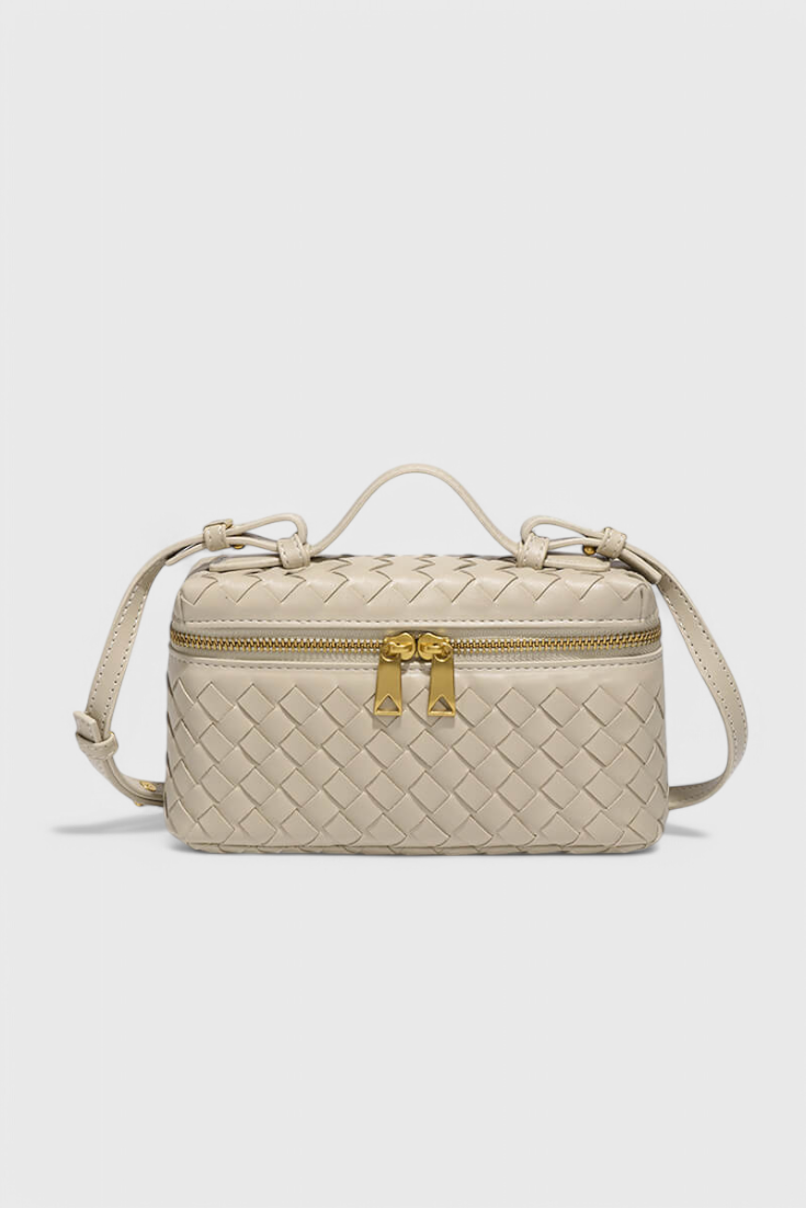 Milla | Bolso Mini Woven con Accesorios Dorados