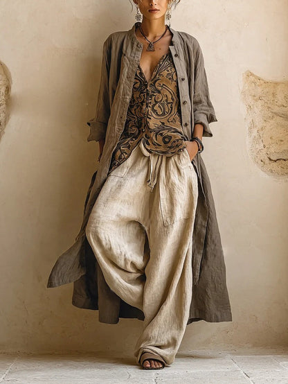Iara | Conjunto Boho con Túnica Larga