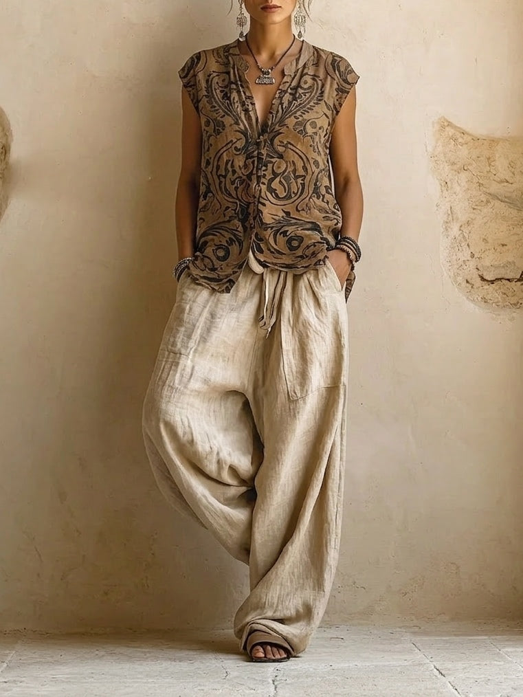 Iara | Conjunto Boho con Túnica Larga