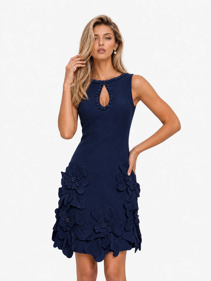Adalia | Vestido Mini Elegante Sin Mangas con Recorte