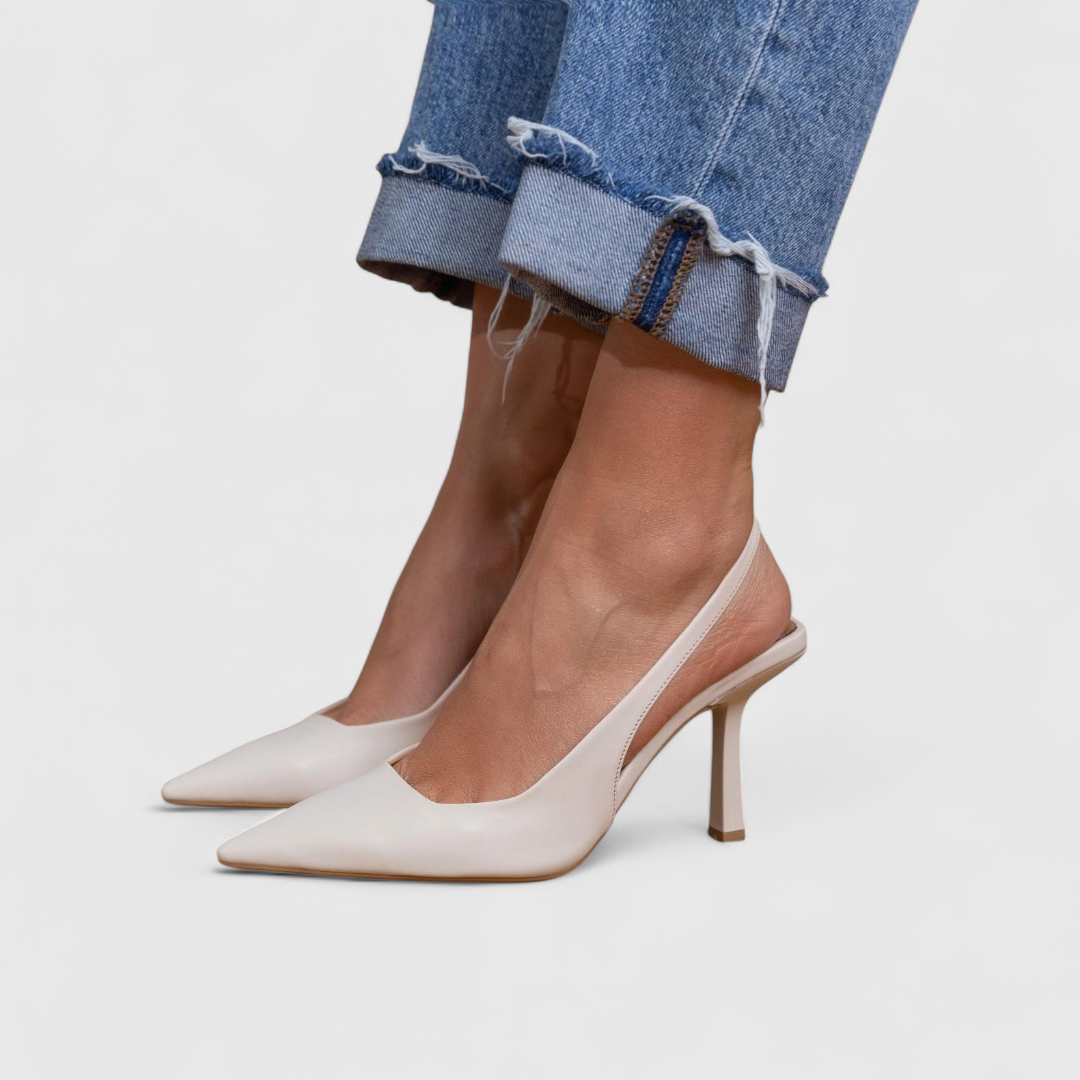 Leonor | Escarpín Slingback de Tacón Fino y Puntera Afilada
