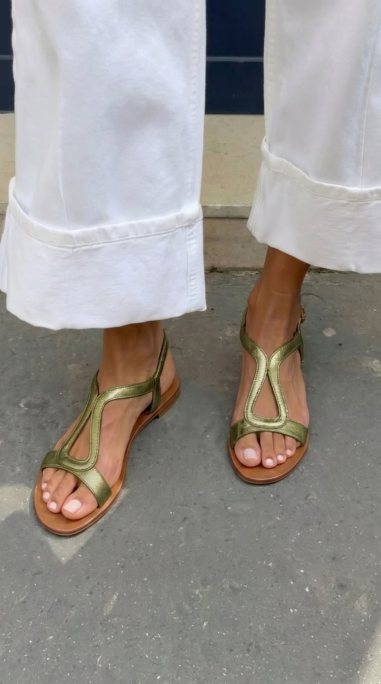 Francisca-Filipa | Sandalias Planas de Tiras Cruzadas