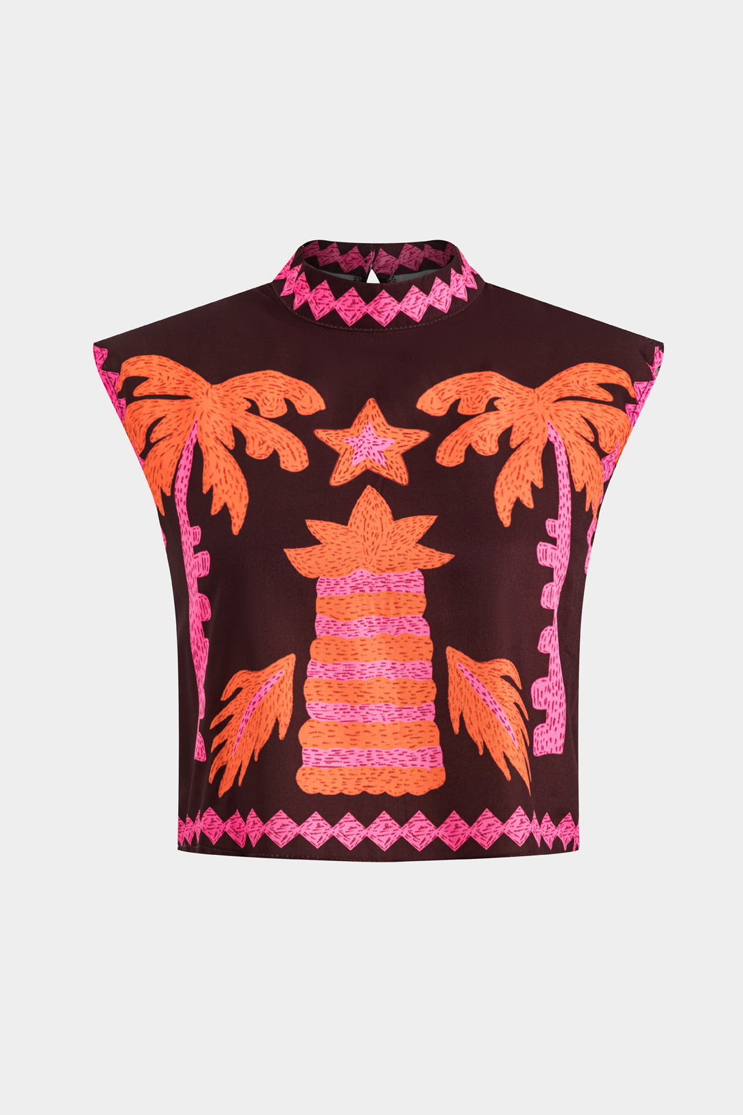 Melissa-Eva | Conjunto de Top y Falda Recortada Coconut Palm