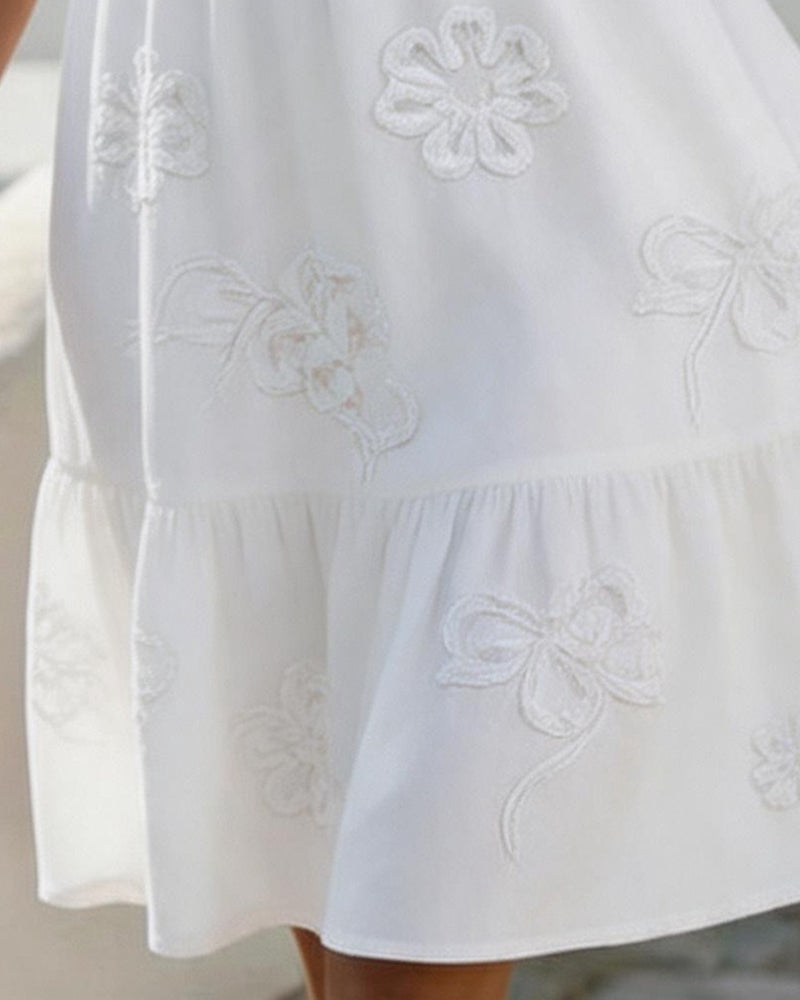 Delia | Vestido de Volantes con Escote en V
