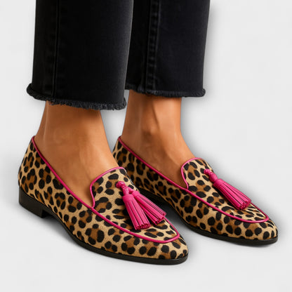 Dulce | Zapatillas Estampadas con Borlas Decorativas