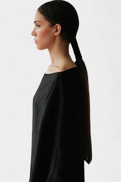 Kamilia | Vestido Kimono de Lino y Algodón con Cinturón