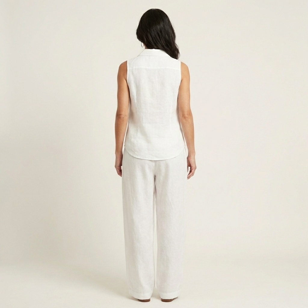 Honorata | Conjunto de Top Cruzado y Pantalón Ancho